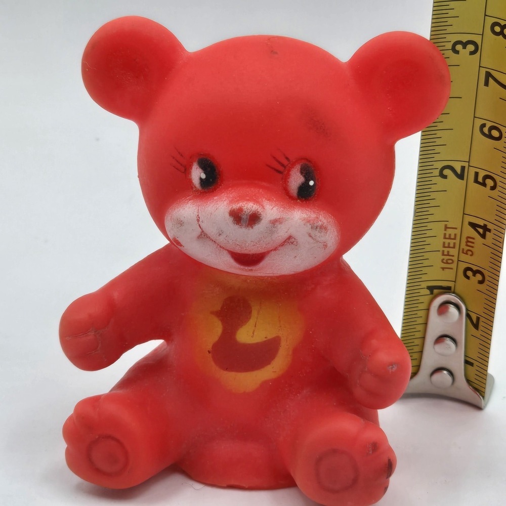 Vintage Squeaky Bear Toy‎ 3 Inch - Picture 8 of 9
